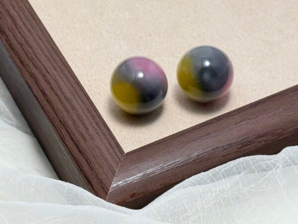 Premium Acrylic Stud Earrings - Vibrant Colour Collection