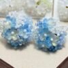 Handcrafted Cluster Flower Seed Bead Earrings - Multi-Colour Collection