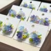 Handcrafted Cluster Flower Seed Bead Earrings - Multi-Colour Collection