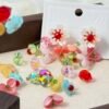 Handcrafted Seed Bead Flower Drop Earrings - Vibrant Collection