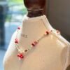 Handcrafted Seed Bead Necklace with Charm Pendants - Whimsical Garden Collection