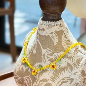 Handcrafted Sunflower Seed Bead Necklace - Sunny Garden Collection