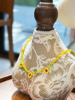 Handcrafted Sunflower Seed Bead Necklace - Sunny Garden Collection