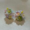 Handcrafted Cluster Flower Seed Bead Earrings - Multi-Colour Collection