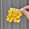 Handcrafted Double Sunflower Raffia Stud Earrings - Sunshine Bloom Collection