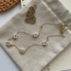 2022-10-16 021544 Petite Blossom Necklace in 14K Gold-Filled with Crystal Pearls