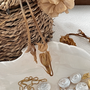 Roman Holiday Double‑Coin Baroque Pearl Drop Earrings in 14K Gold‑Filled Sterling Silver