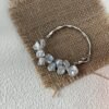 2023-12-31 145314 Keshi “Petal” Pearl Bracelet with Sculpted Link in White‑Gold–Plated Sterling Silve