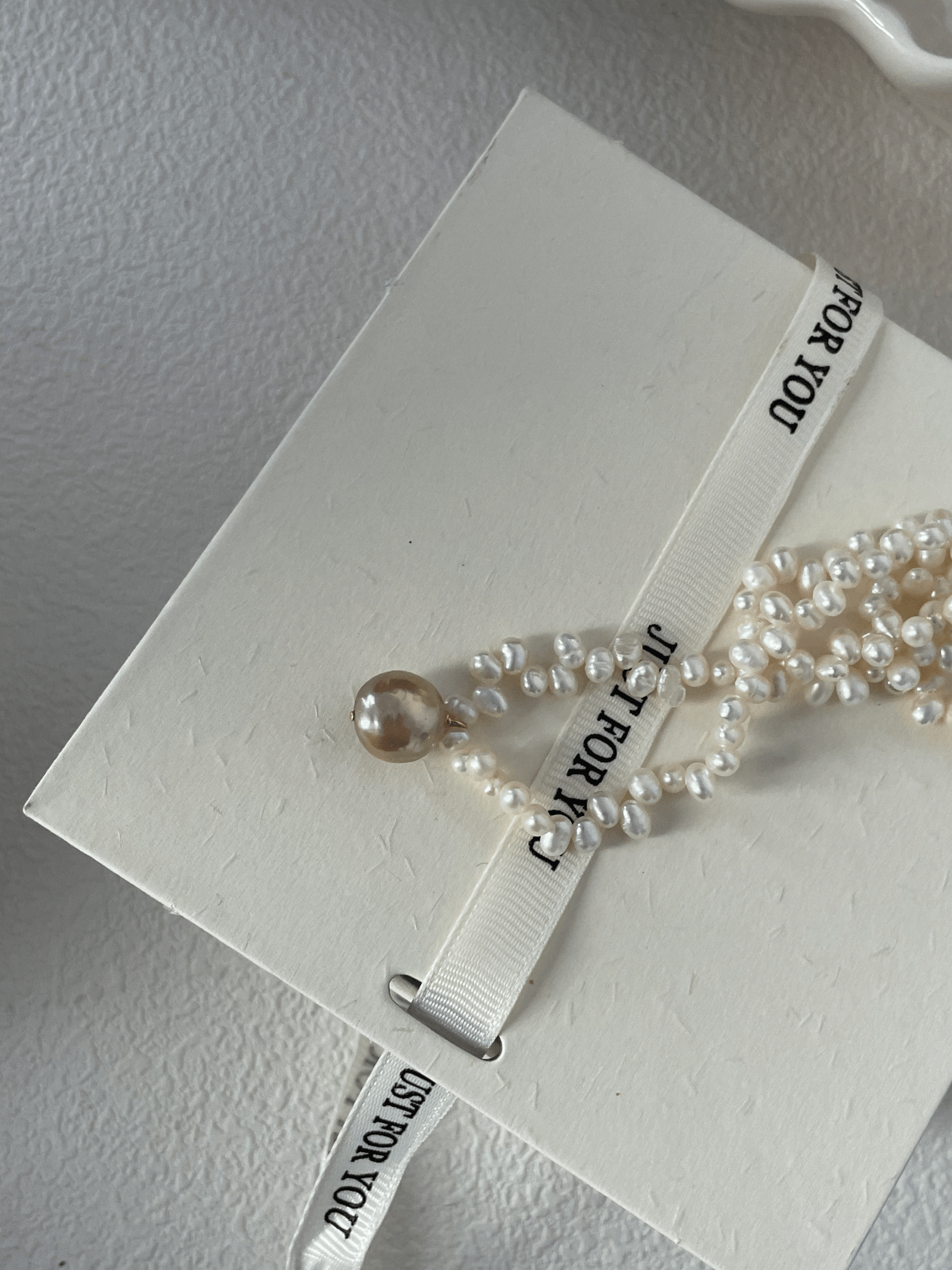 2023-12-31 151237 Lace-Baroque Double-Strand Pearl Choker in 18K Gold‑Plated Sterling Silver